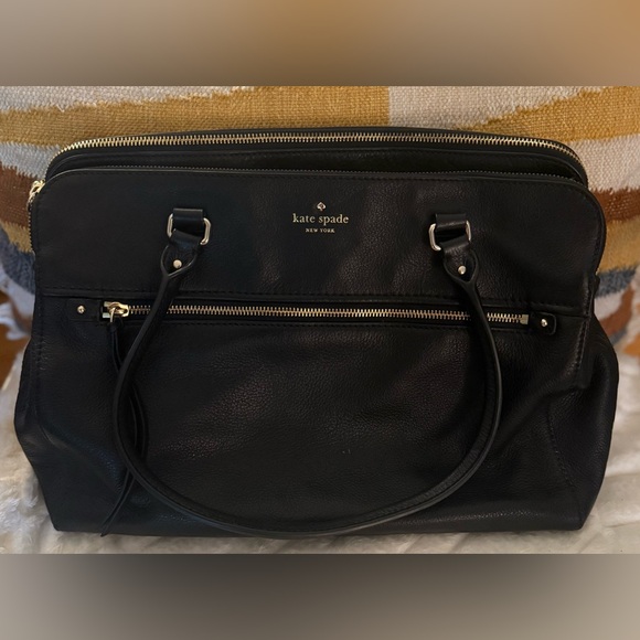 Kate Spade New York Cobble Hill Kiernan Large Black Leather Tote Purse Bag EUC - Picture 10 of 12